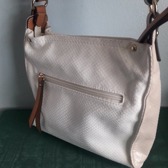 Sondra Roberts Squared Shoulder Bag White Black Multi-color Block Purse Handbag - Picture 13 of 14